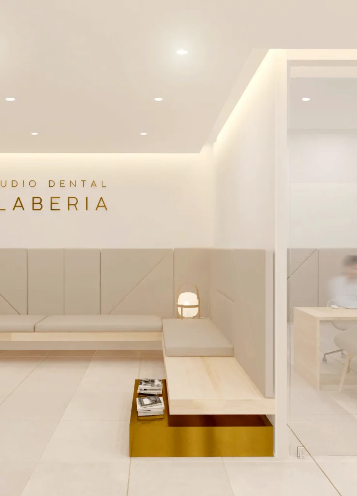 Sala d'espera Clínica dental Llaberia